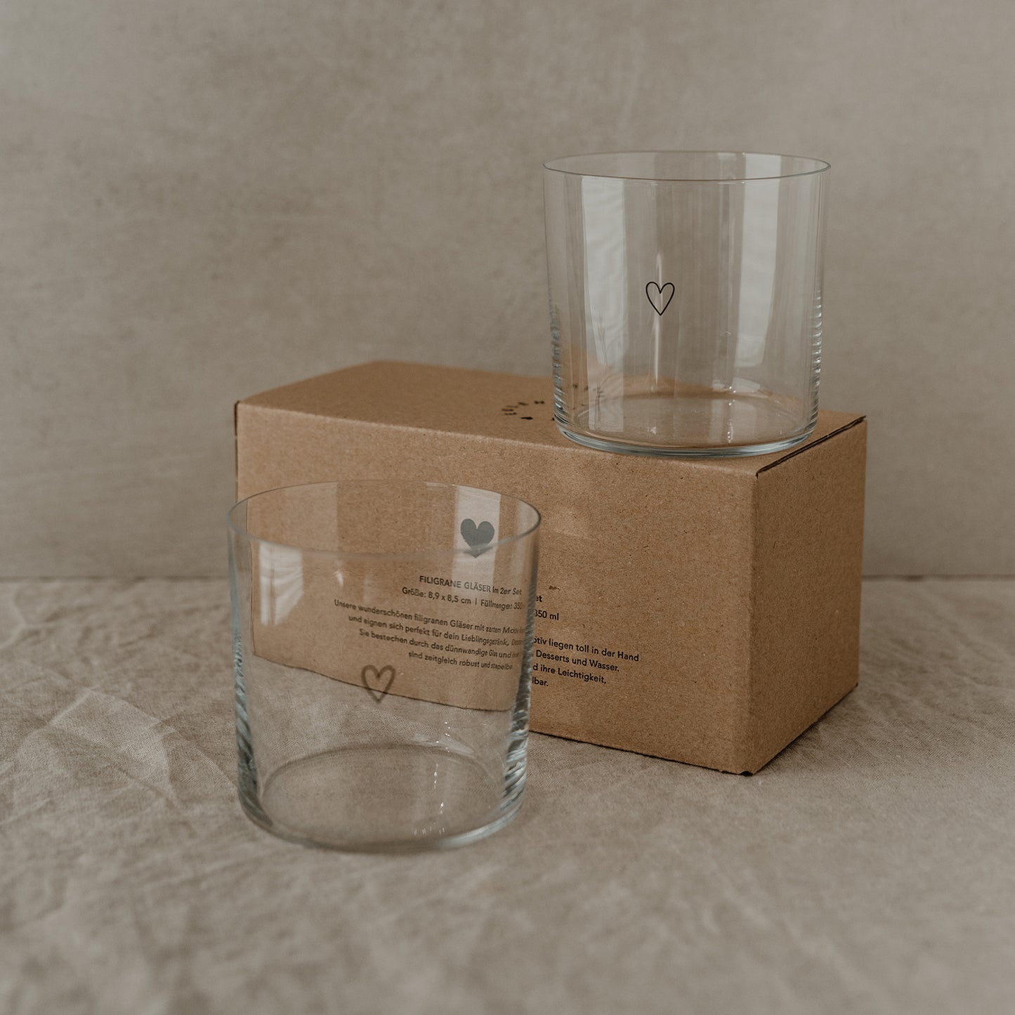Trinkglas "Herz" | 2er Set