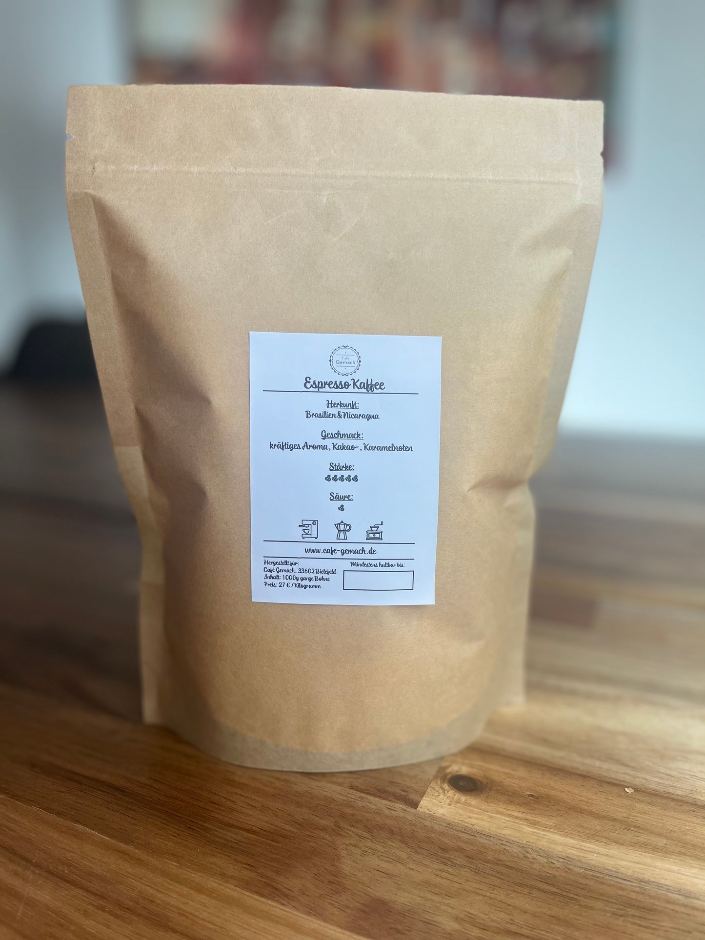 1000 g Espressobohnen