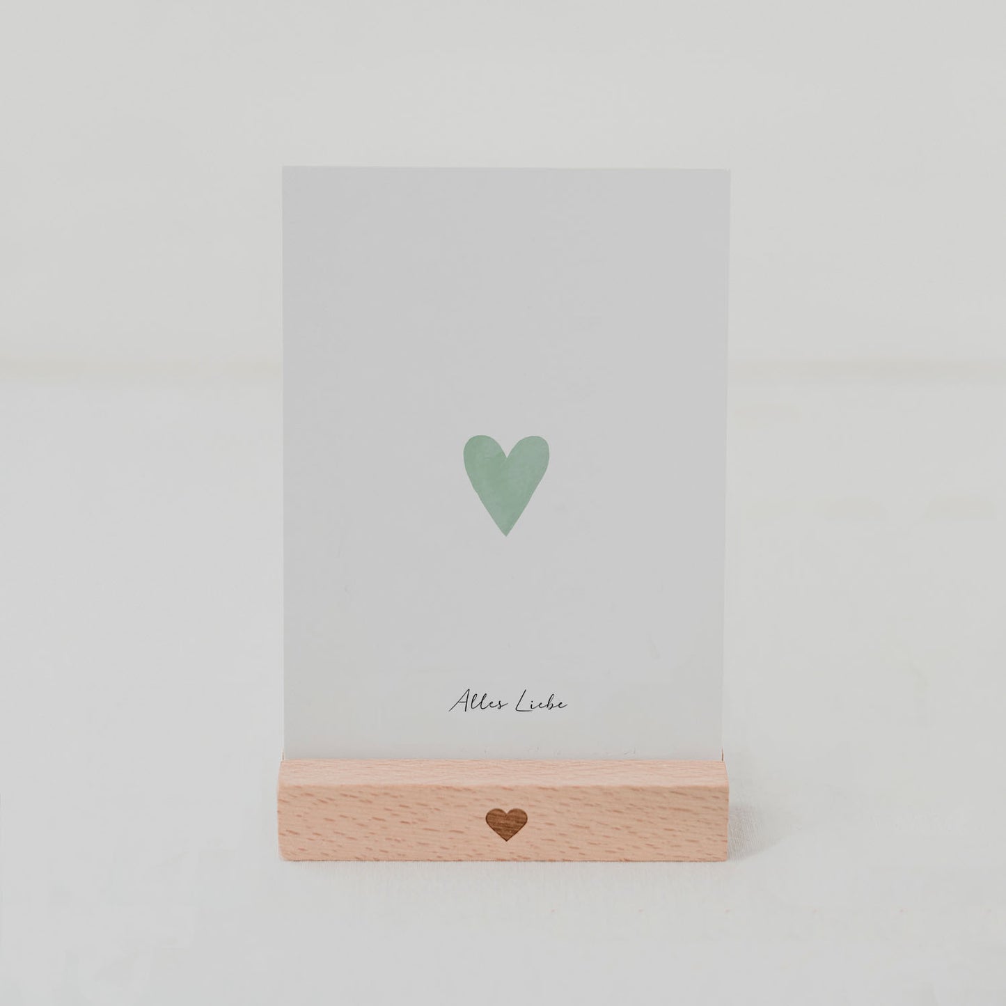 Glückwunschkarte | Herz | Mint