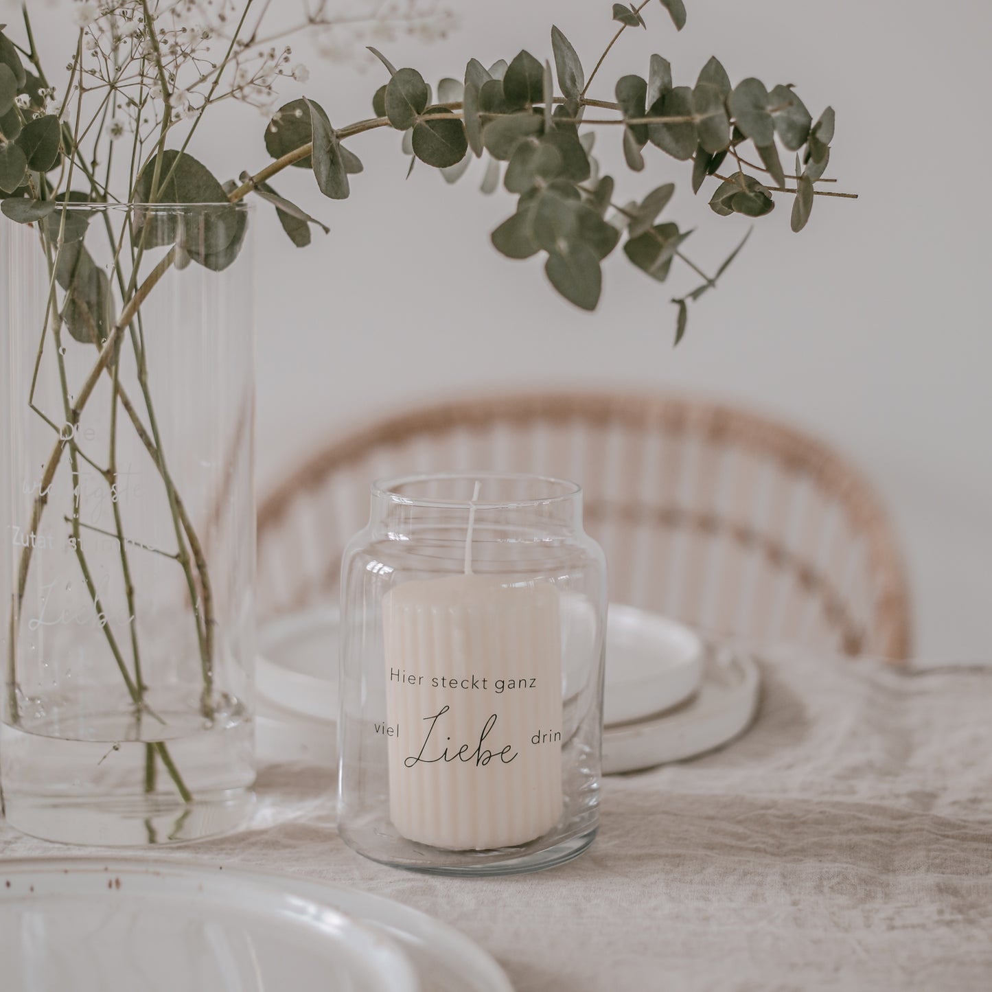 Vase aus Glas | "Liebe"