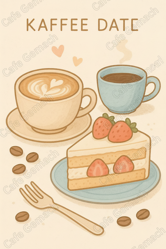 "Kaffee Date" - digitale Grußkarte