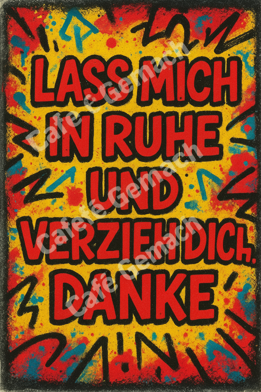 "Lass mich in Ruhe" - digitale Grußkarte