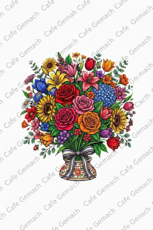 "Blumenstrauß" - digitale Grußkarte
