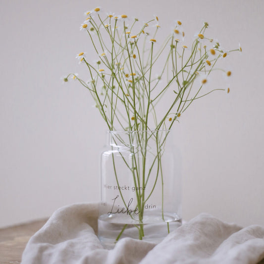 Vase aus Glas | "Liebe"