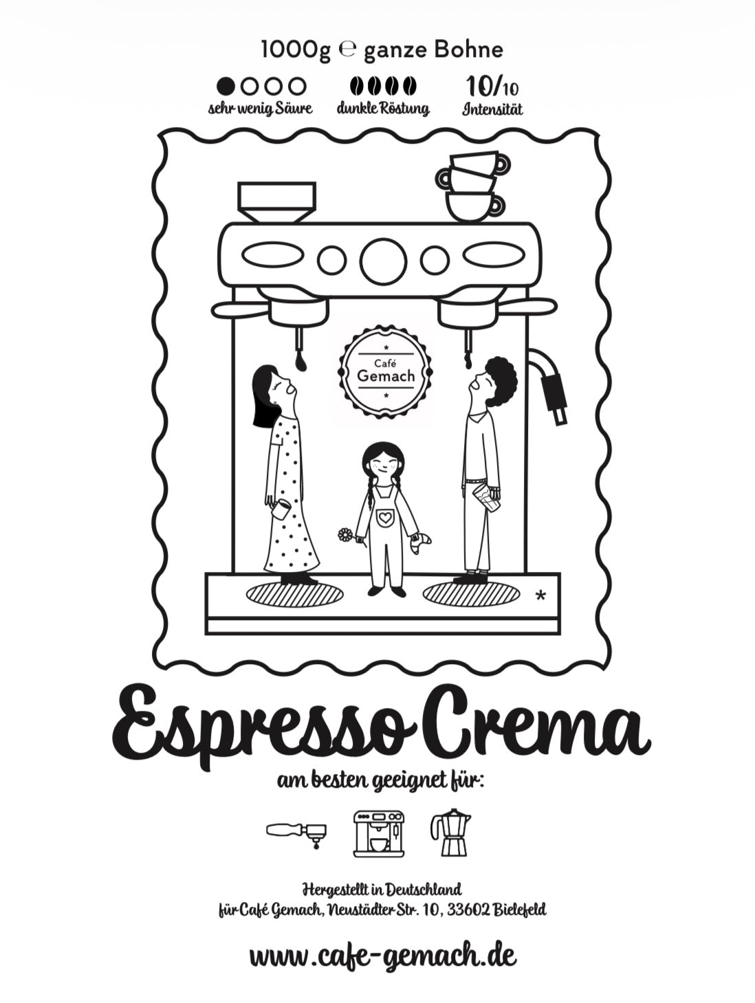1000 g Espressobohnen