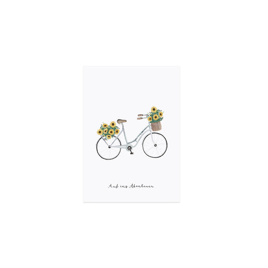 Postkarte "Blumenfahrrad"