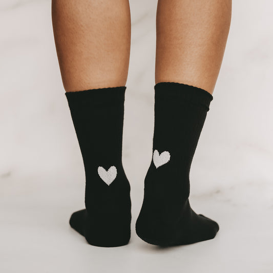 Socken | Herz schwarz
